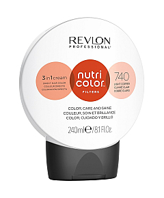 Revlon Professional Nutri Color Filters - Прямой краситель без аммиака, оттенок 740 Медный, 240 мл